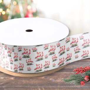 Tropical Christmas Satin Ribbon
