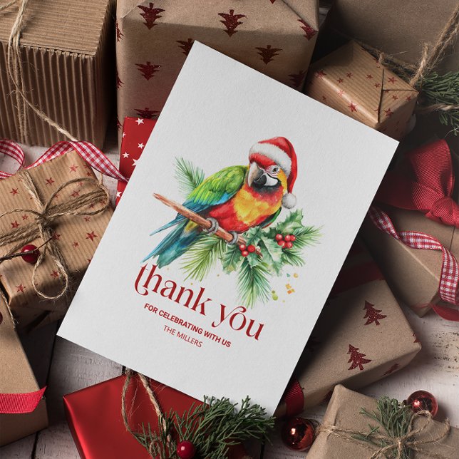 Tropical Christmas Theme Thank You Retro Text (Creator Uploaded)