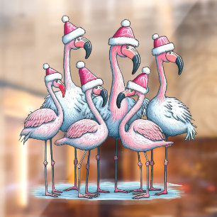 Tropical  Christmas Window Cling