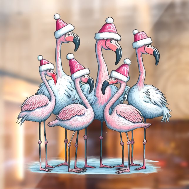 Tropical  Christmas Window Cling (Sheet 2)