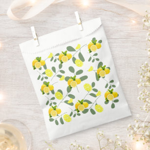 Tropical Citrus summer fresh Orange lemon Slice Favour Bags