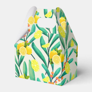 Tropical Citrus summer fresh Orange lemon Slice Favour Box