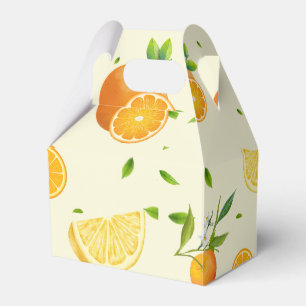 TROPICAL Citrus SUMMER FRUIT Orange lemon Slice  Favour Box