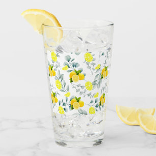 TROPICAL Citrus SUMMER FRUIT Orange lemon Slice  Glass