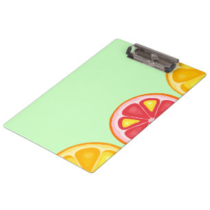 TROPICAL Citrus SUMMER FRUIT Orange lemons Slice Clipboard