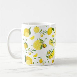 TROPICAL Citrus SUMMER FRUIT Orange lemons Slice Coffee Mug