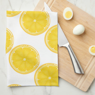 TROPICAL Citrus SUMMER FRUIT Orange lemons Slice  Tea Towel