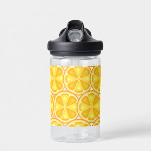 TROPICAL Citrus SUMMER FRUIT Orange lemons Slice Water Bottle