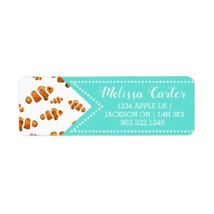 Tropical Clownfish & Bubbles Pattern