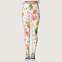 Tropical Coastal Hand Drawn Flowers & Seashells