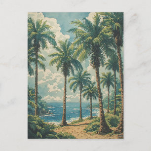Tropical Coastal Oasis Postcard