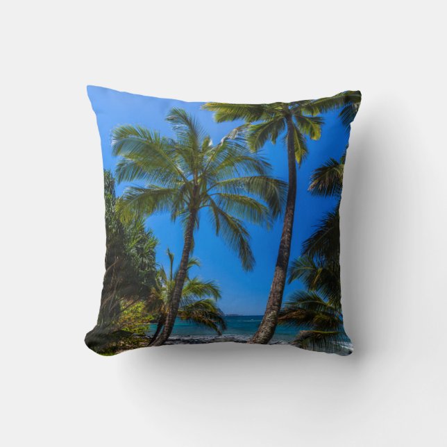 Tropical coastline 2 cushion (Front)