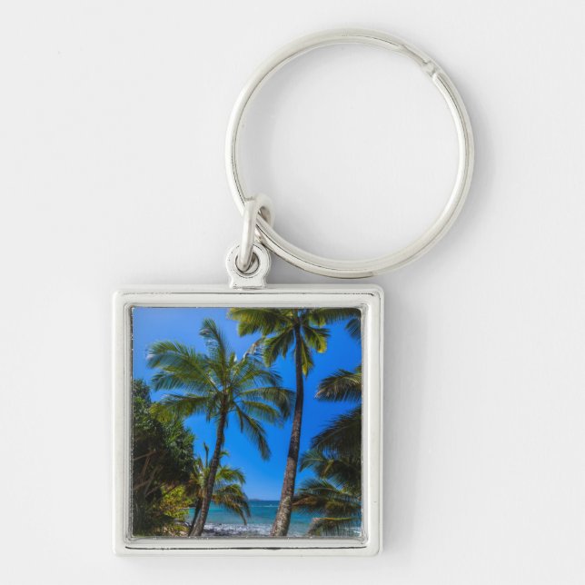 Tropical coastline 2 key ring (Front)