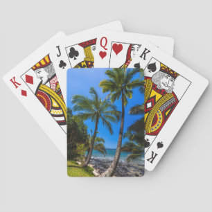 Tropical coastline 2 playing cards