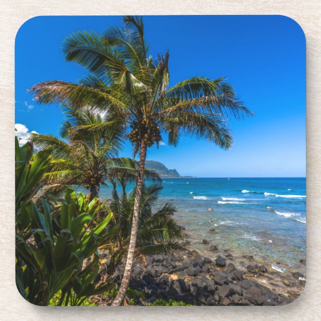 Tropical coastline coaster (Front)