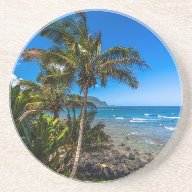 Tropical coastline coaster (Front)