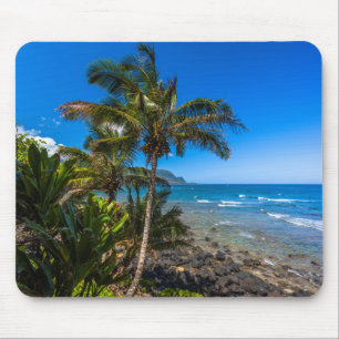 Tropical coastline mouse mat