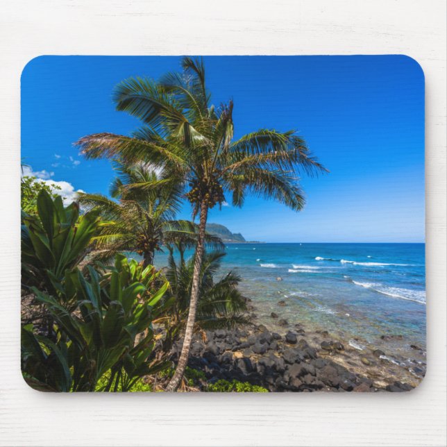 Tropical coastline mouse mat (Front)
