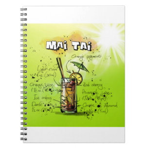 Tropical Cocktail Recipe Notebook