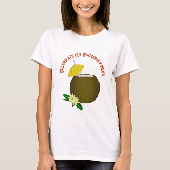 Tropical Coconut Drink T-Shirt (Front)