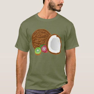 Tropical Coconut & Fruit T-Shirt
