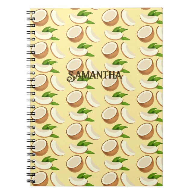 Tropical Coconuts Notebook (Front)