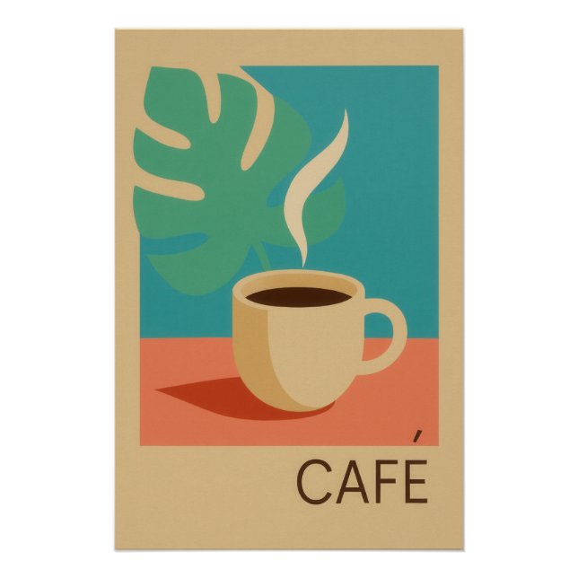 Tropical coffee poster (Front)