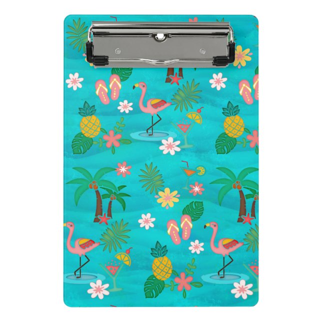 Tropical Collage Mini Clipboard (Front)