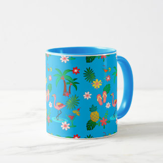 Tropical Collage 🍍🌴🦩 Mug