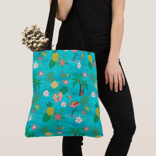 Tropical Collage Tote Bag