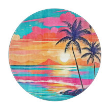 Tropical Colour Glow Sunset Design
