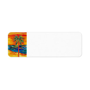 Tropical Colour Return Label