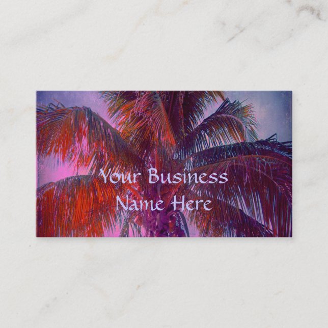Tropical Colour Wave Business/Profile Card (Front)