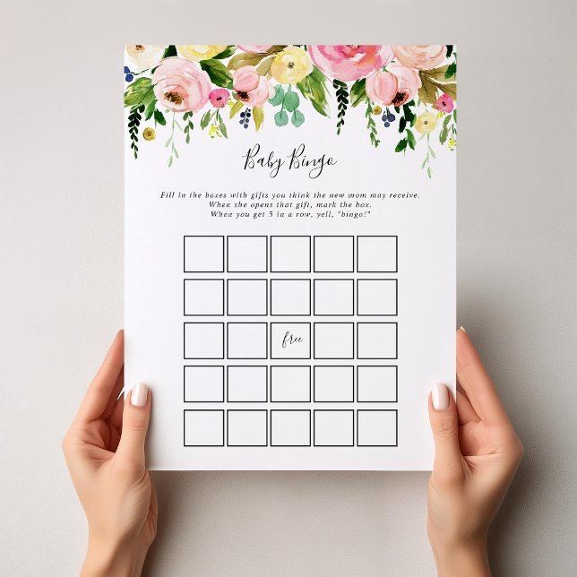 Tropical Colourful Autumn  Baby Bingo Shower Game (Creator Uploaded)