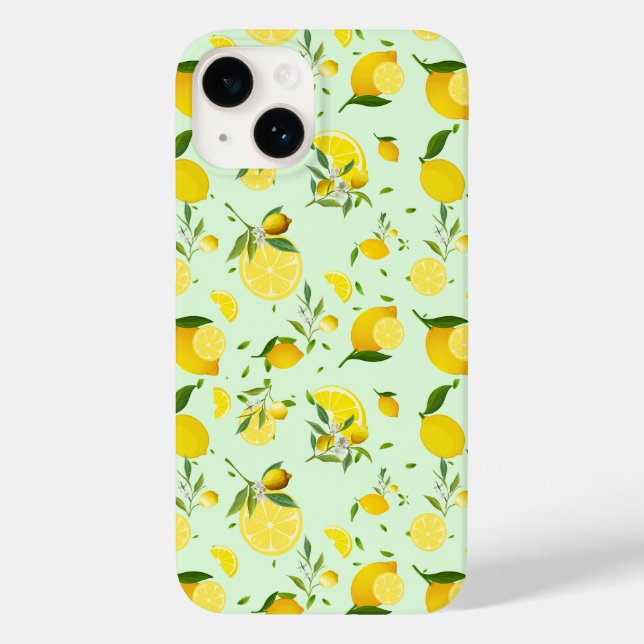 Tropical colourful Citrus SUMMER Orange lemon Slic Case-Mate iPhone Case (Back)