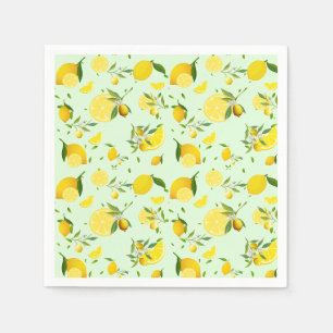 Tropical colourful Citrus SUMMER Orange lemon Slic Napkin