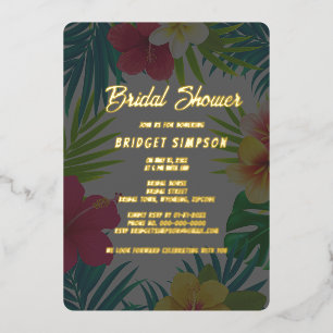 tropical colourful hibiscus hawaiian summer bridal