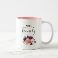 Tropical Colourful Summer Floral Mrs Newlywed Brid