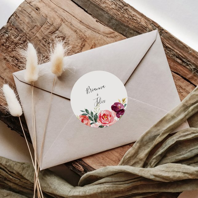 Tropical Colourful Summer Wedding Envelope Seals (Creator Uploaded)