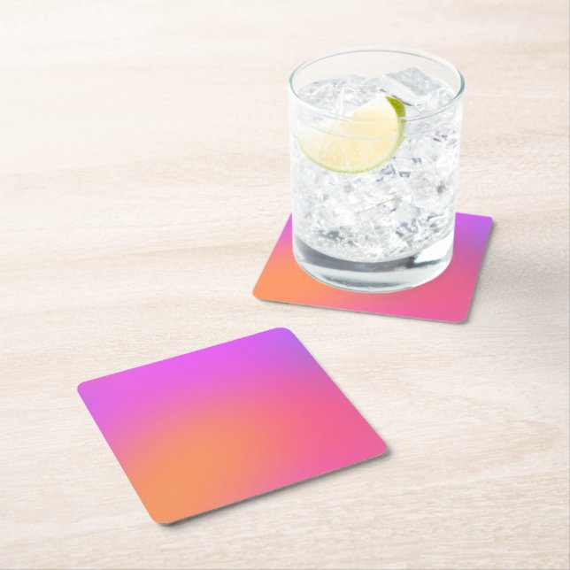 Tropical Colours Gradient Paper Coasters (Insitu)