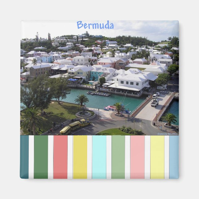 Tropical Colours of Bermuda Magnet (Front)