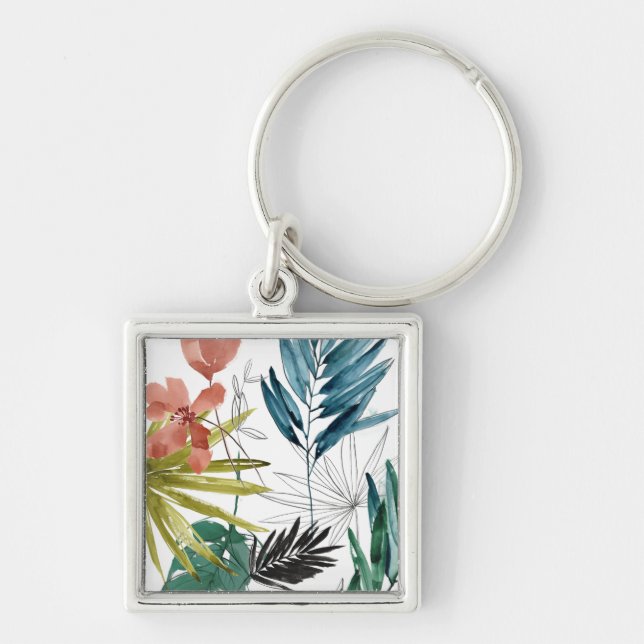 Tropical Composition Key Ring (Front)