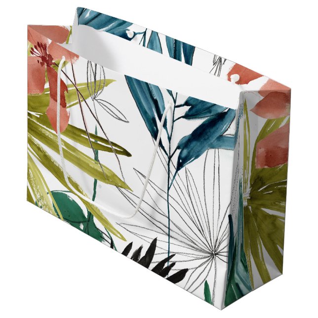 Tropical Composition Large Gift Bag (Front Angled)