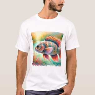 Tropical Coney Fish 030924AREF101 - Watercolor T-Shirt