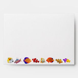 Tropical Coral Reef Aquarium Fish A7 Envelope