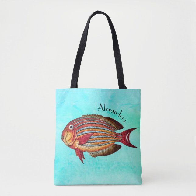Tropical Coral Reef Fish Tote Bag (Front)