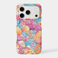 Tropical Coral Reef Turquoise Lavender Marine
