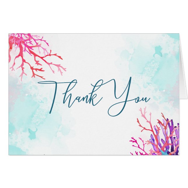 Tropical Coral Reef Watercolor (Front Horizontal)