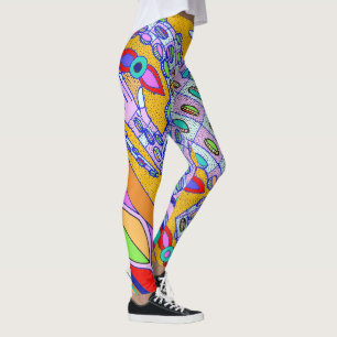 Tropical Crocodile Legging Design