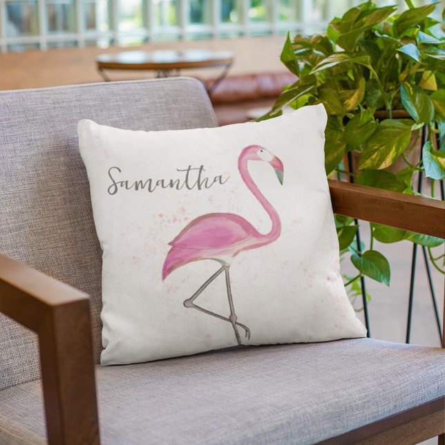 Tropical Cute Custom Pink Flamingo  Cushion (Creator Uploaded)